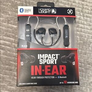 New in box, Howard Leight Impact Sport In-Ear Protection w/Bluetooth